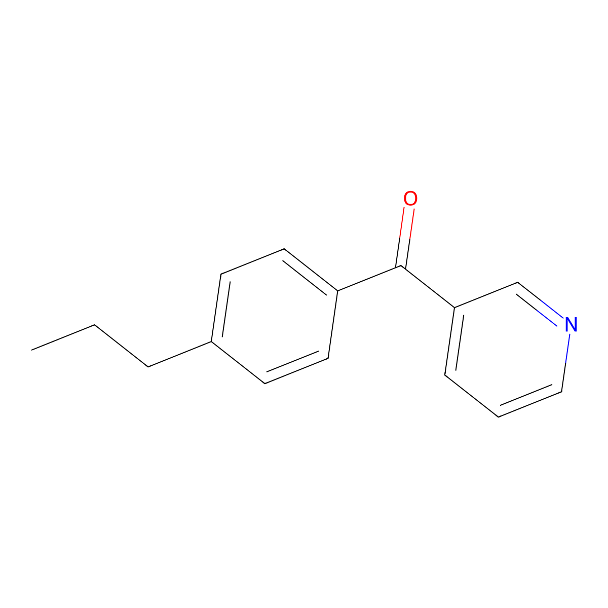(4-Propylphenyl)(pyridin-3-yl)methanone molecular structure, CAS 61780-07-2