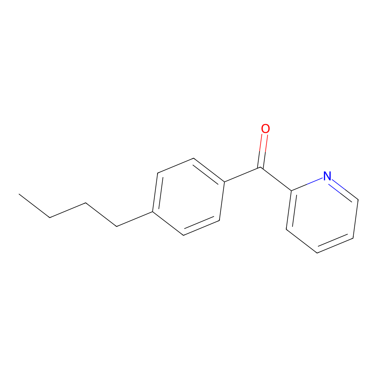 2-(4-Butylbenzoyl)pyridine molecular structure, CAS 61780-16-3