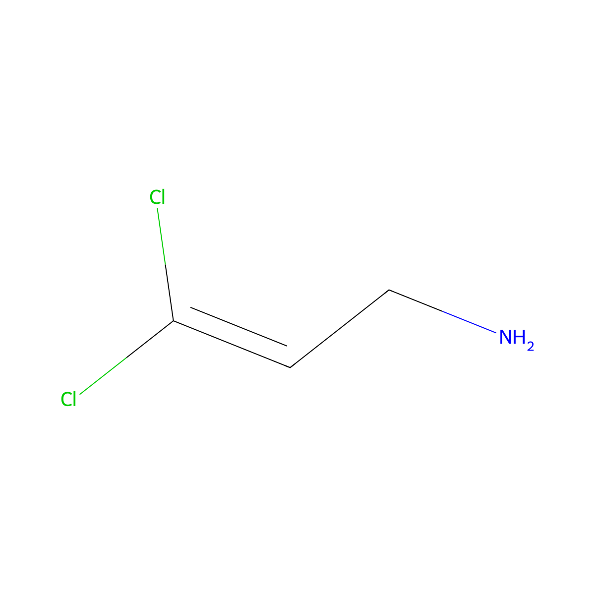 3,3-Dichloroprop-2-en-1-amine molecular structure, CAS 61781-08-6