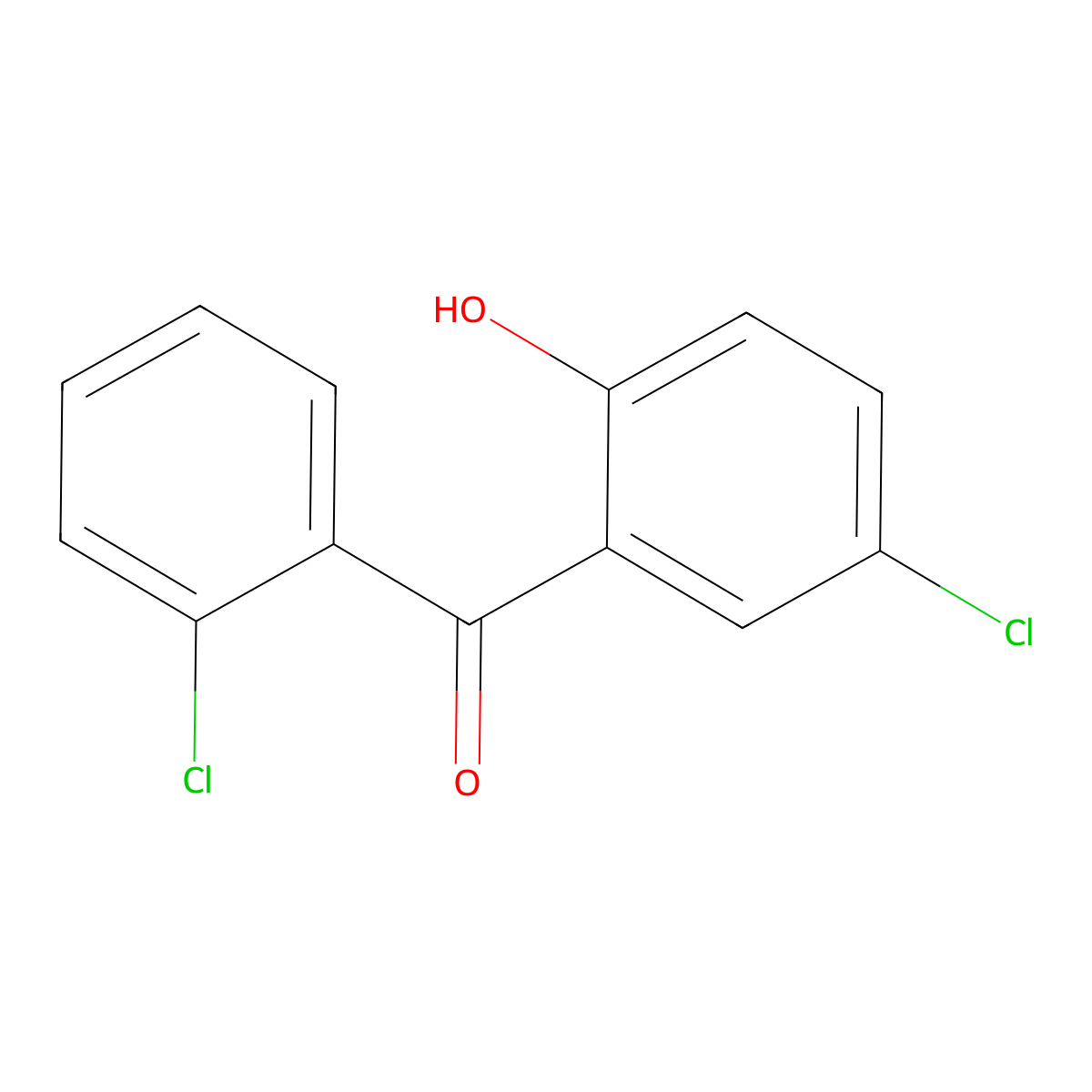 2',5-Dichloro-2-hydroxybenzophenone molecular structure, CAS 61785-35-1