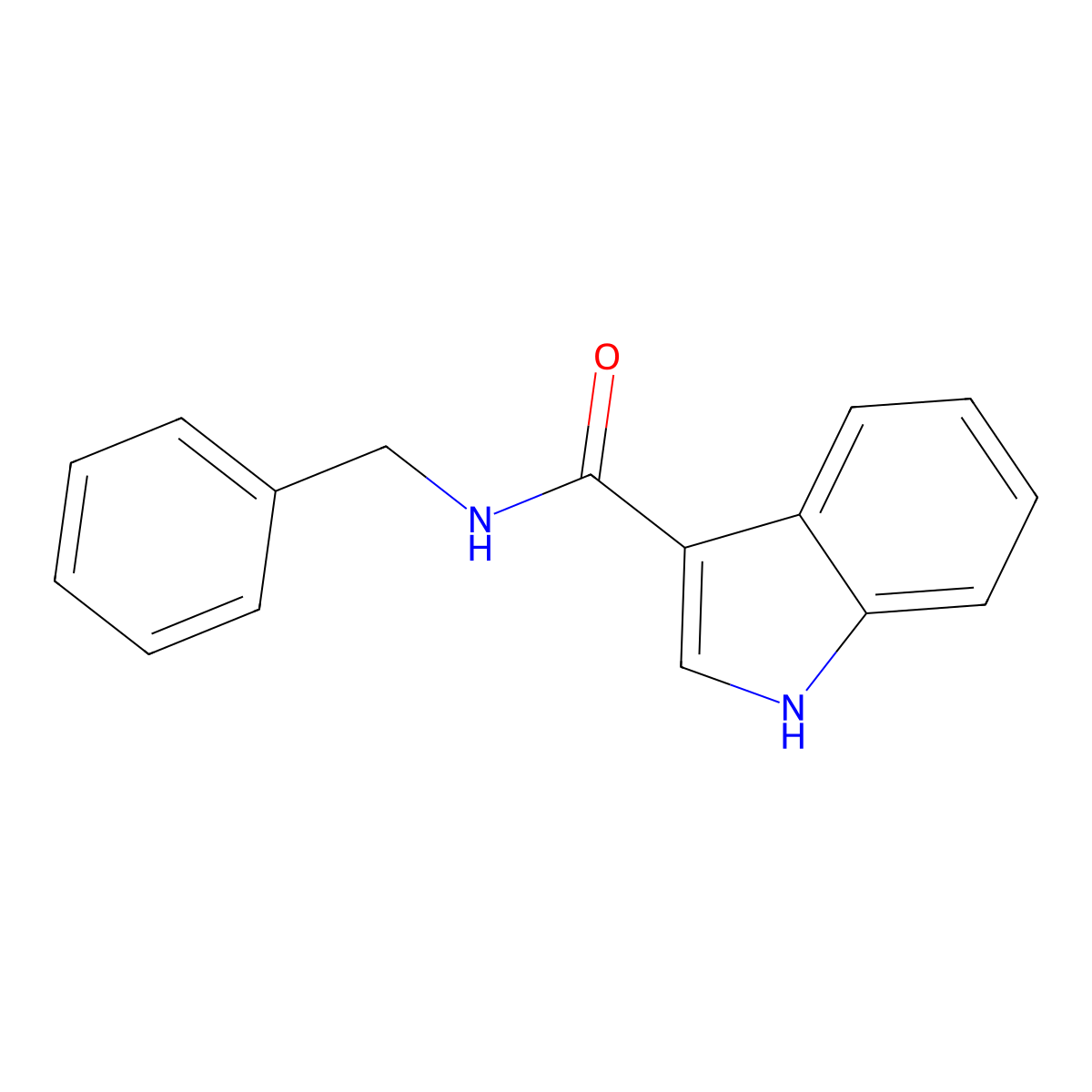 N-benzyl-1H-indole-3-carboxamide molecular structure, CAS 61788-25-8