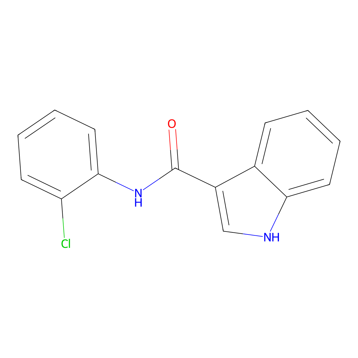 N-(2-chlorophenyl)-1H-indole-3-carboxamide molecular structure, CAS 61788-27-0