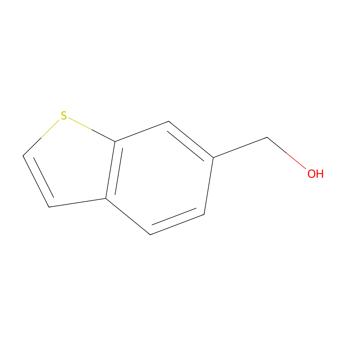 1-Benzothiophen-6-ylmethanol molecular structure, CAS 6179-28-8