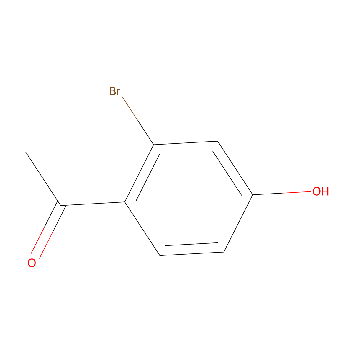 1-(2-Bromo-4-hydroxyphenyl)ethanone molecular structure, CAS 61791-99-9