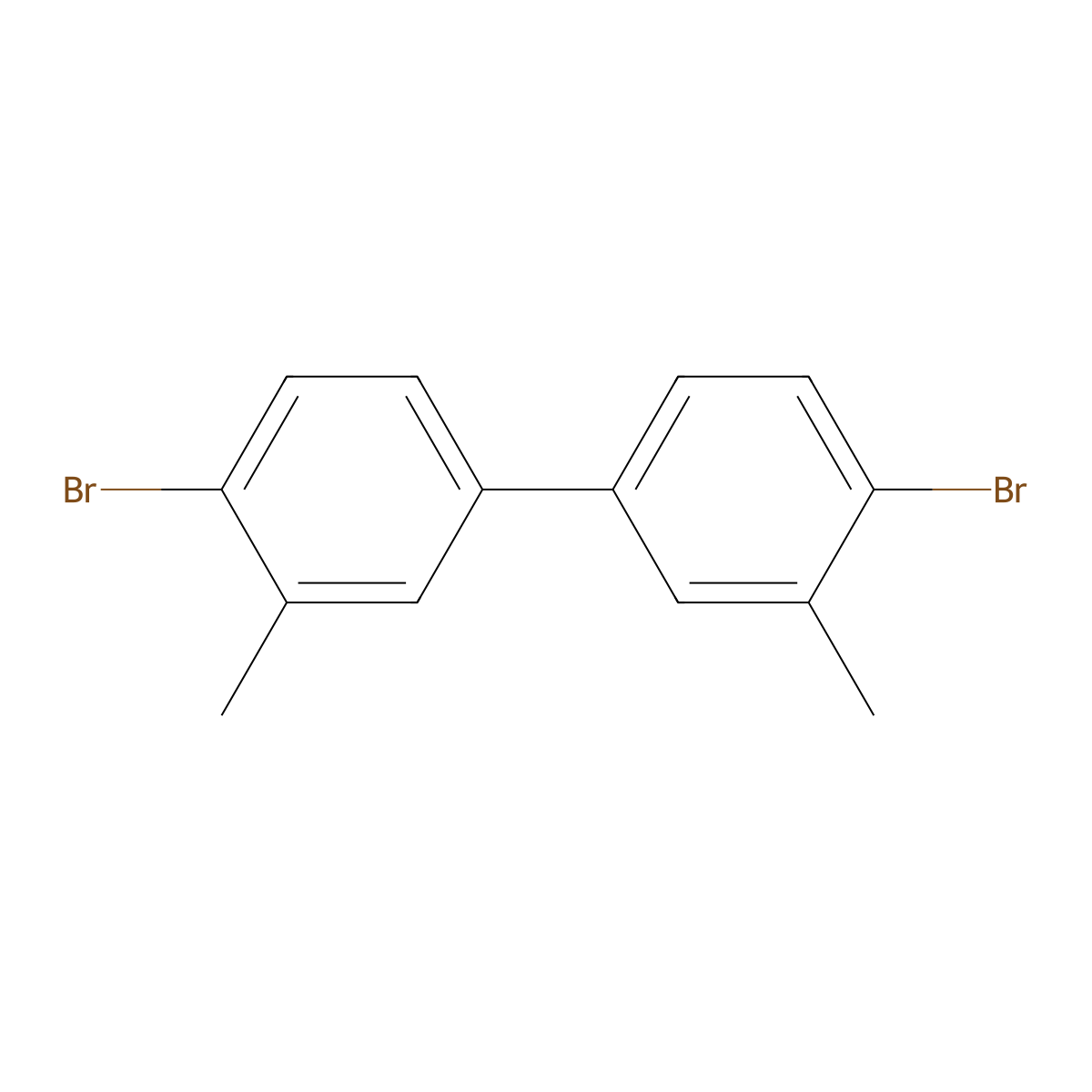 4,4'-Dibromo-3,3'-dimethylbiphenyl molecular structure, CAS 61794-96-5