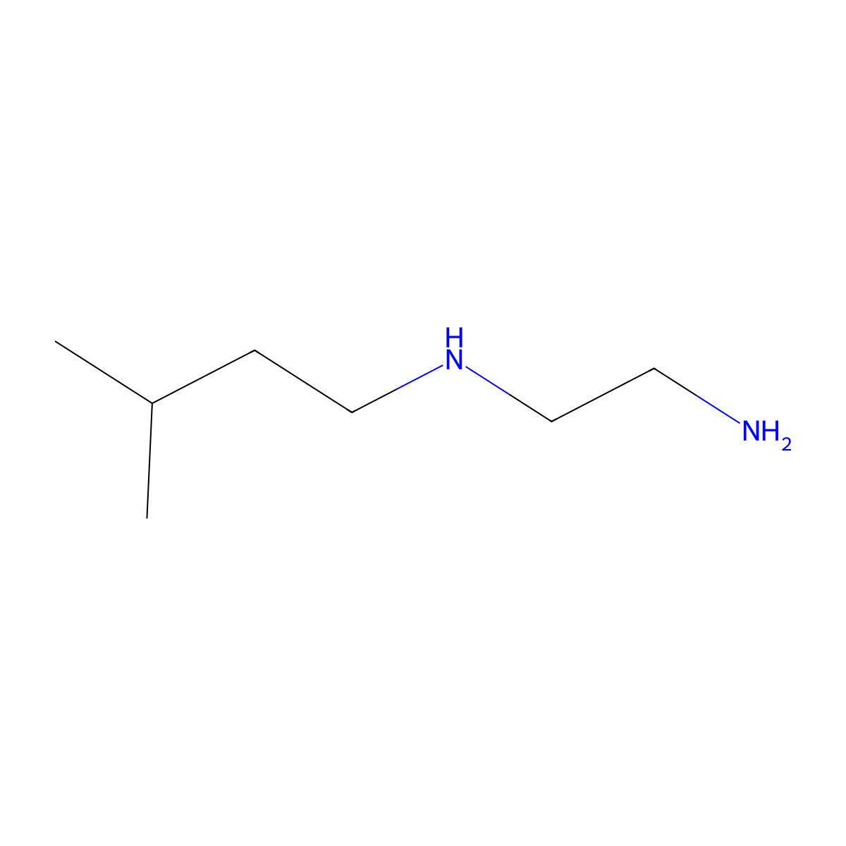 N~1~-(3-Methylbutyl)ethane-1,2-diamine molecular structure, CAS 61798-06-9