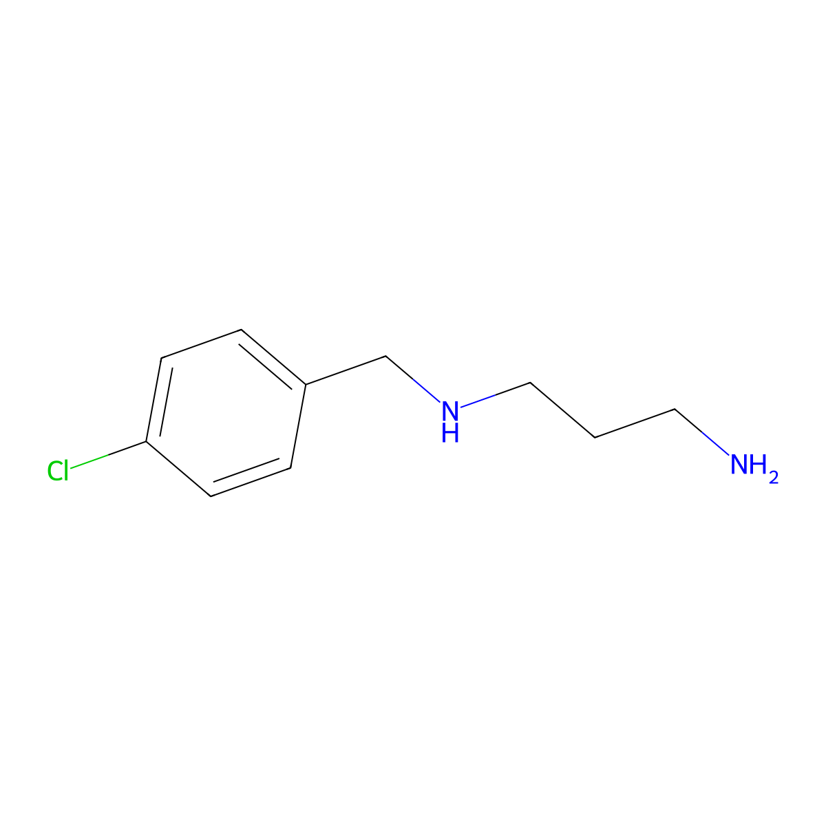 N-(4-Chlorobenzyl)propane-1,3-diamine molecular structure, CAS 61798-10-5