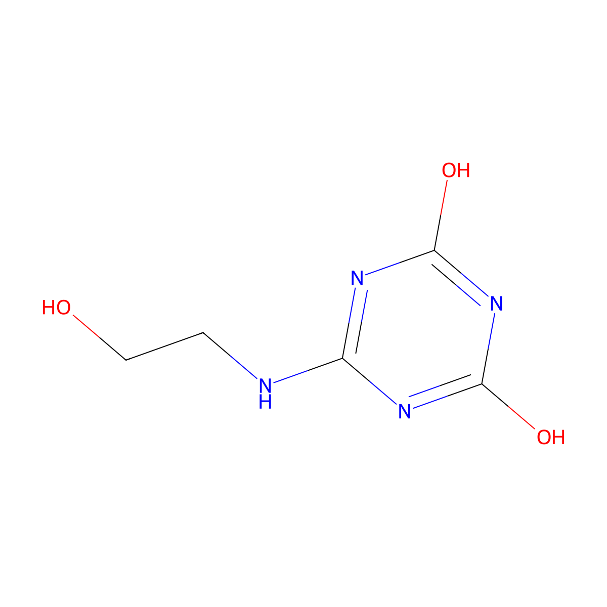 N-(2-Hydroxyethyl)ammelide molecular structure, CAS 61799-46-0