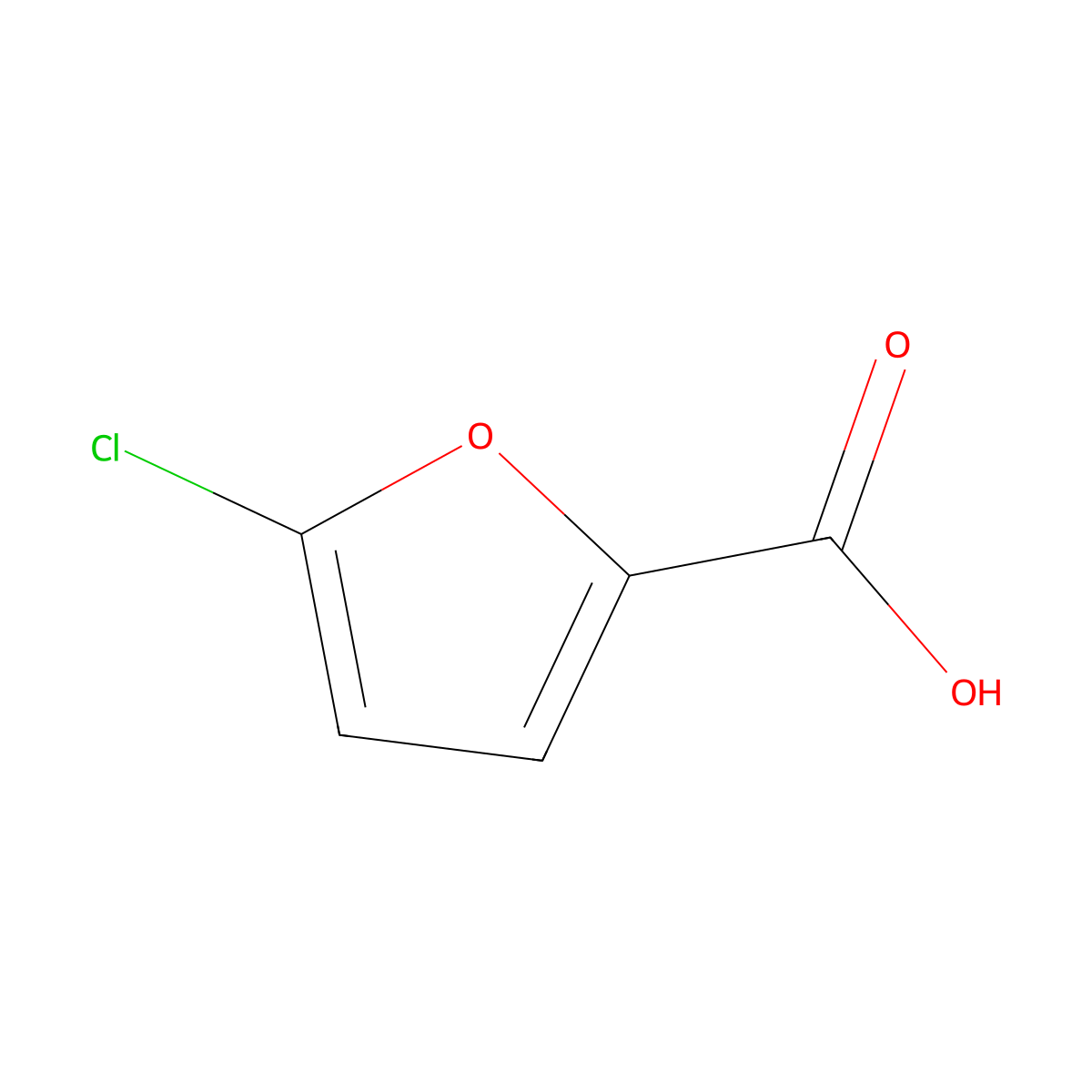 5-Chlorofuran-2-carboxylic acid molecular structure, CAS 618-30-4