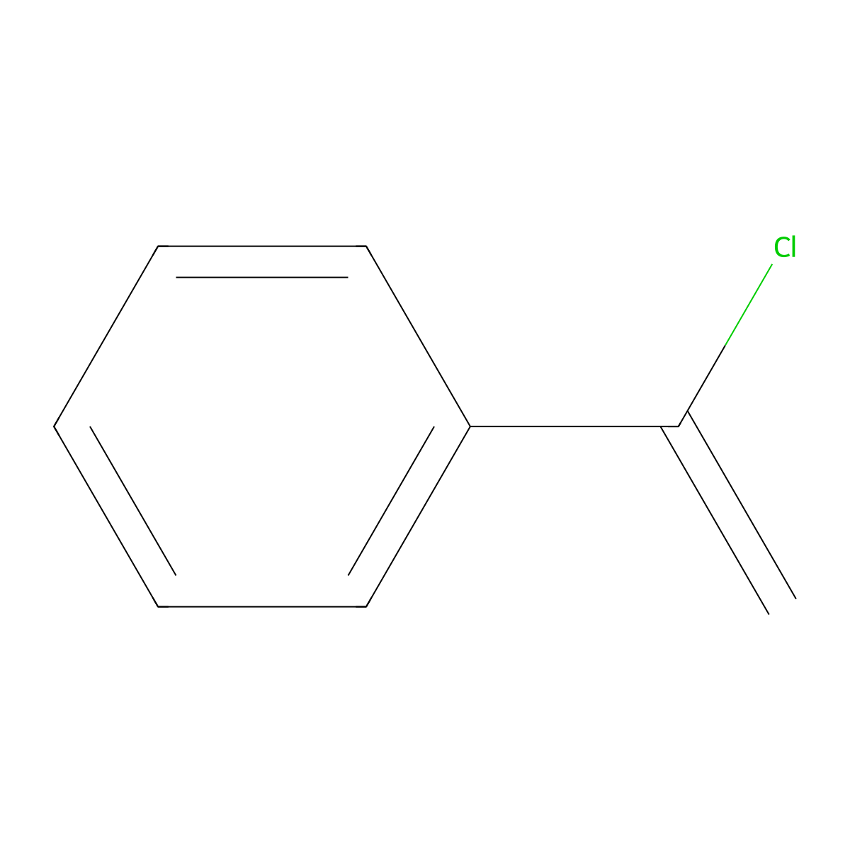 (1-Chloroethenyl)benzene molecular structure, CAS 618-34-8