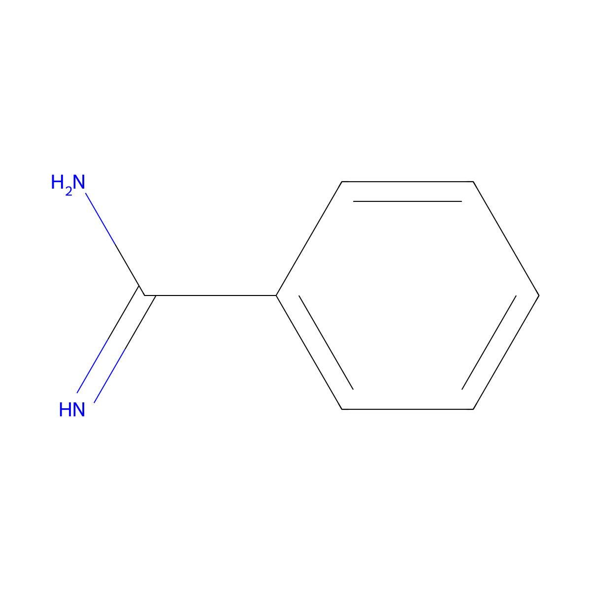 Benzamidine molecular structure, CAS 618-39-3