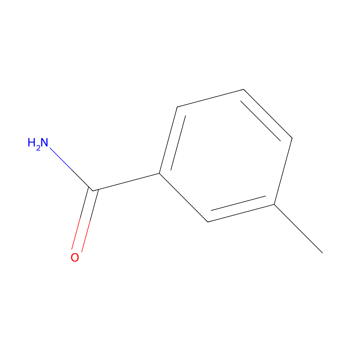 m-Toluamide molecular structure, CAS 618-47-3