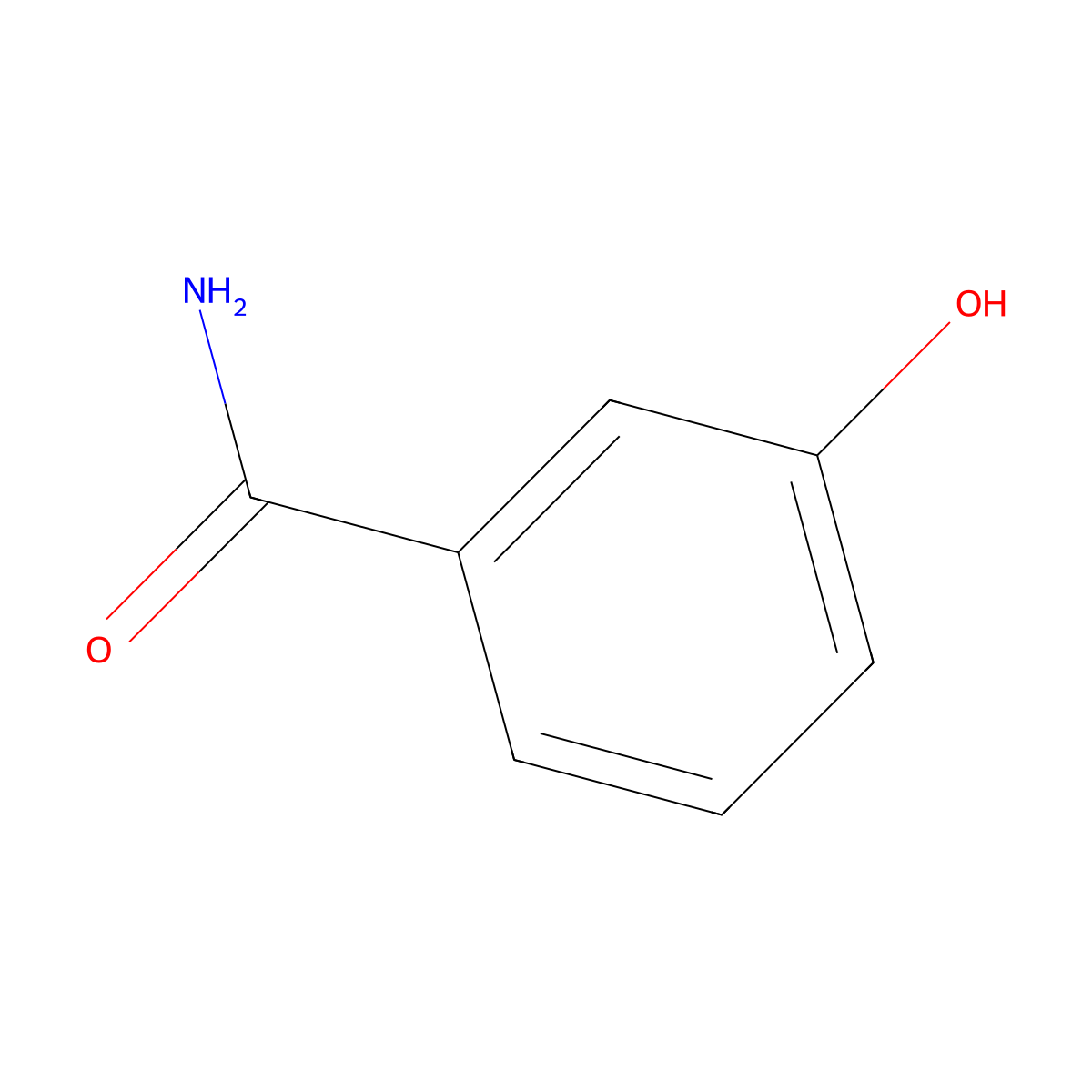 3-Hydroxybenzamide molecular structure, CAS 618-49-5