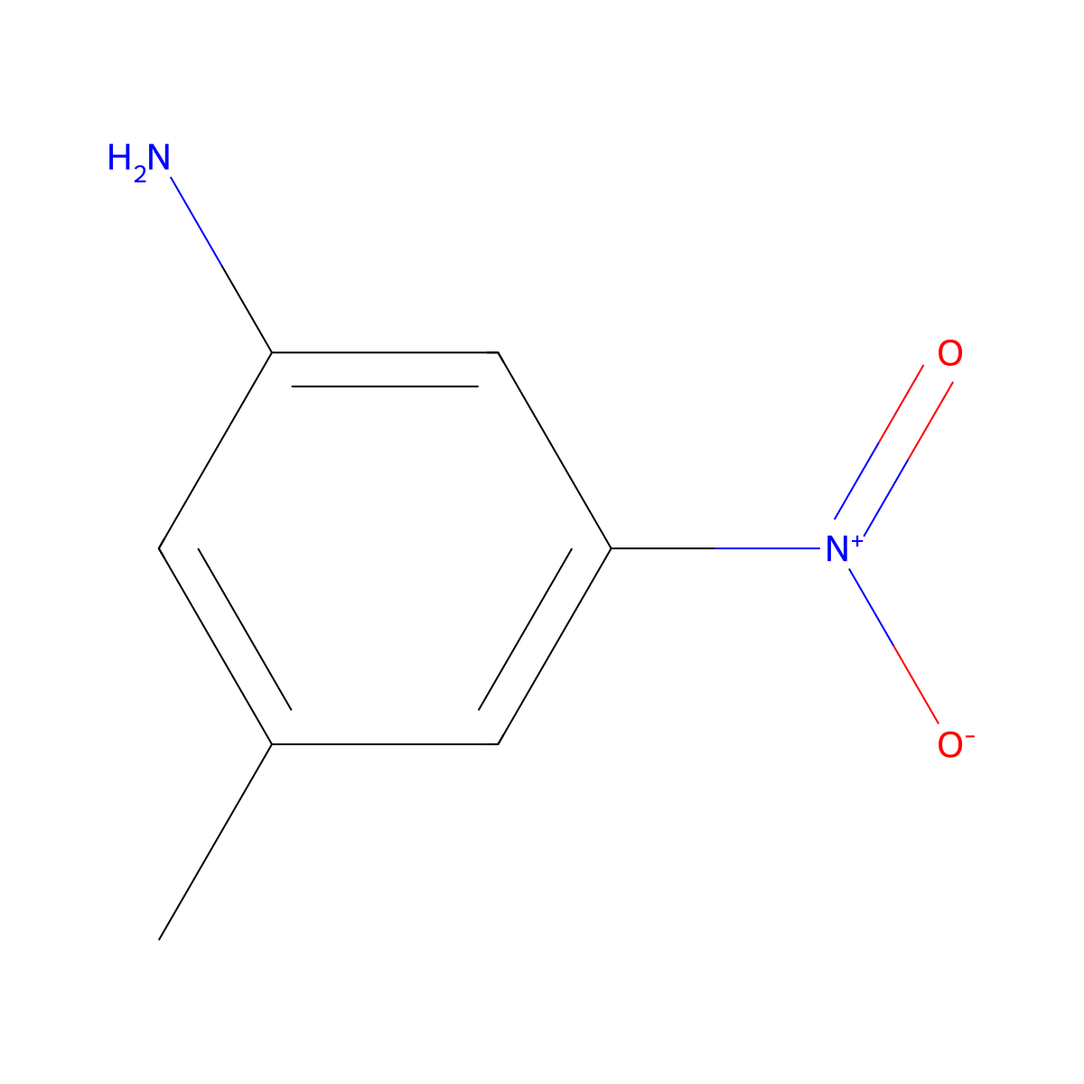 3-Methyl-5-nitroaniline molecular structure, CAS 618-61-1