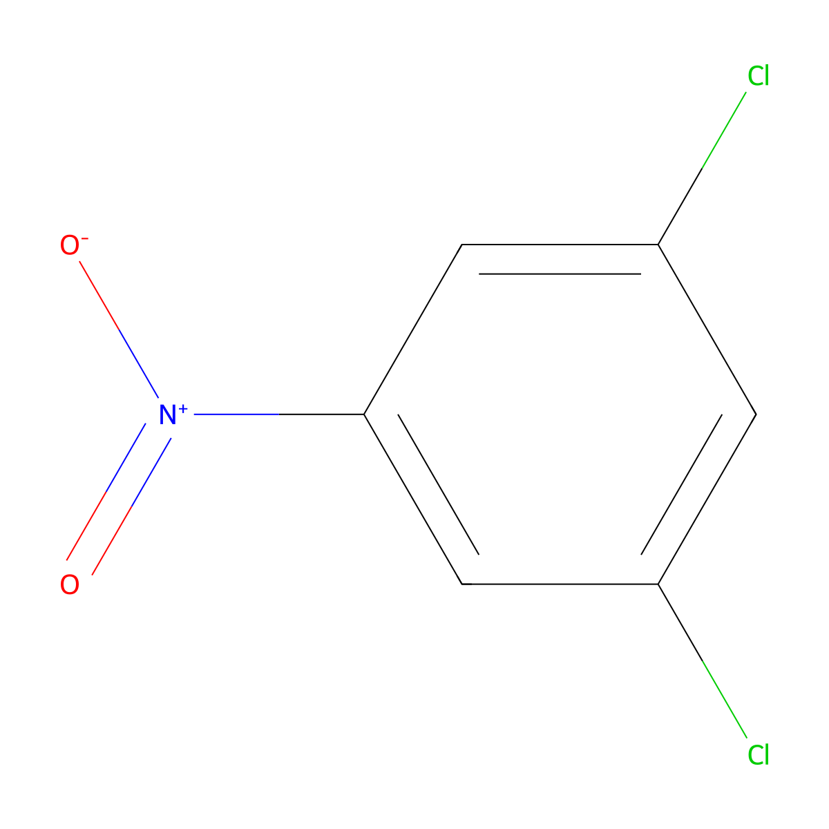 Benzene, 1,3-dichloro-5-nitro- molecular structure, CAS 618-62-2