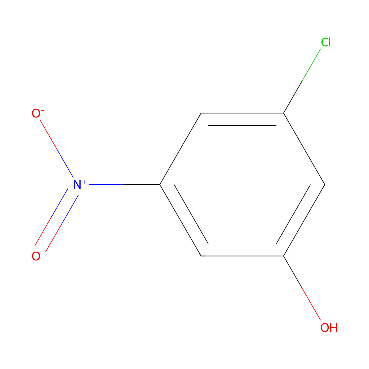 3-Chloro-5-nitrophenol molecular structure, CAS 618-63-3