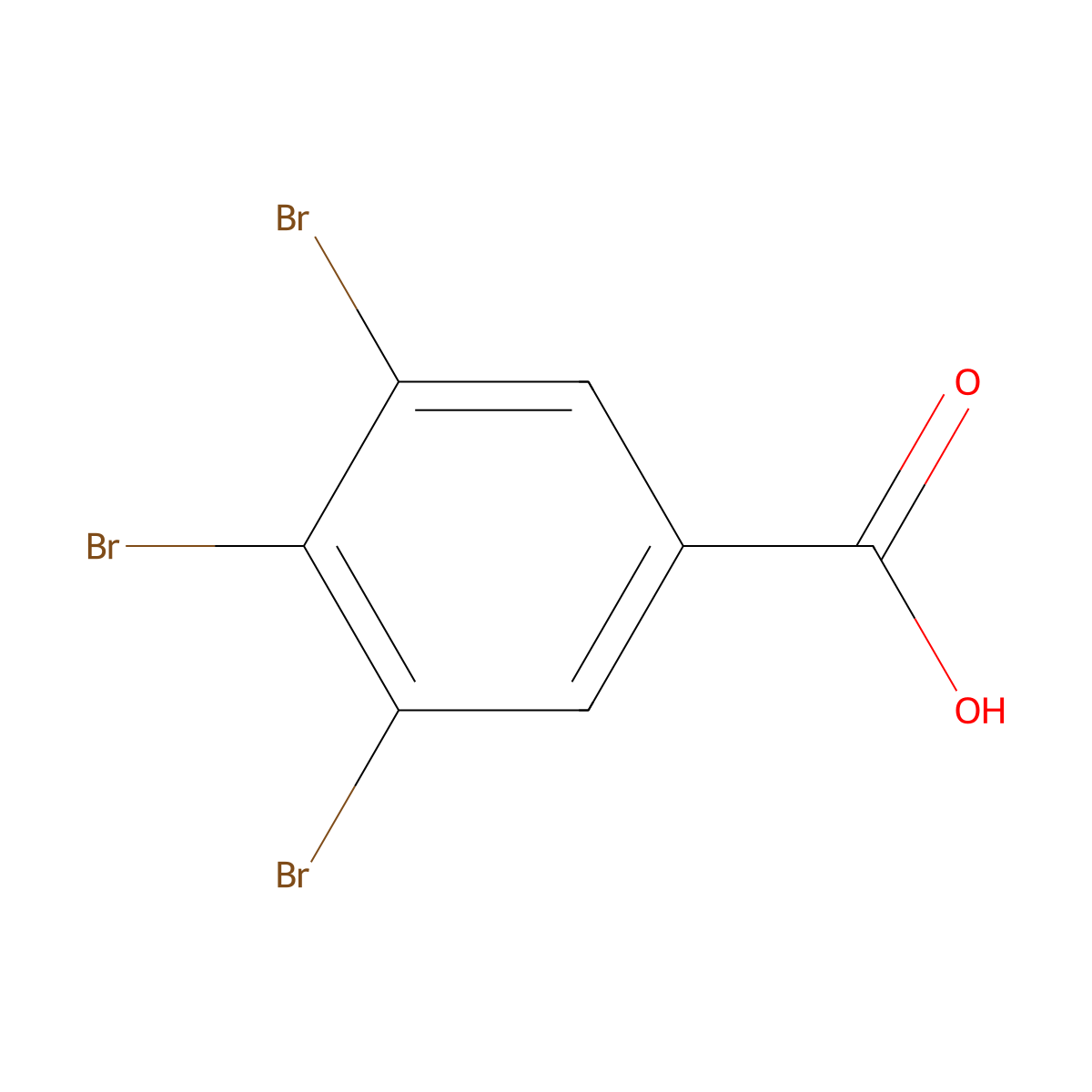 3,4,5-Tribromobenzoic acid molecular structure, CAS 618-74-6