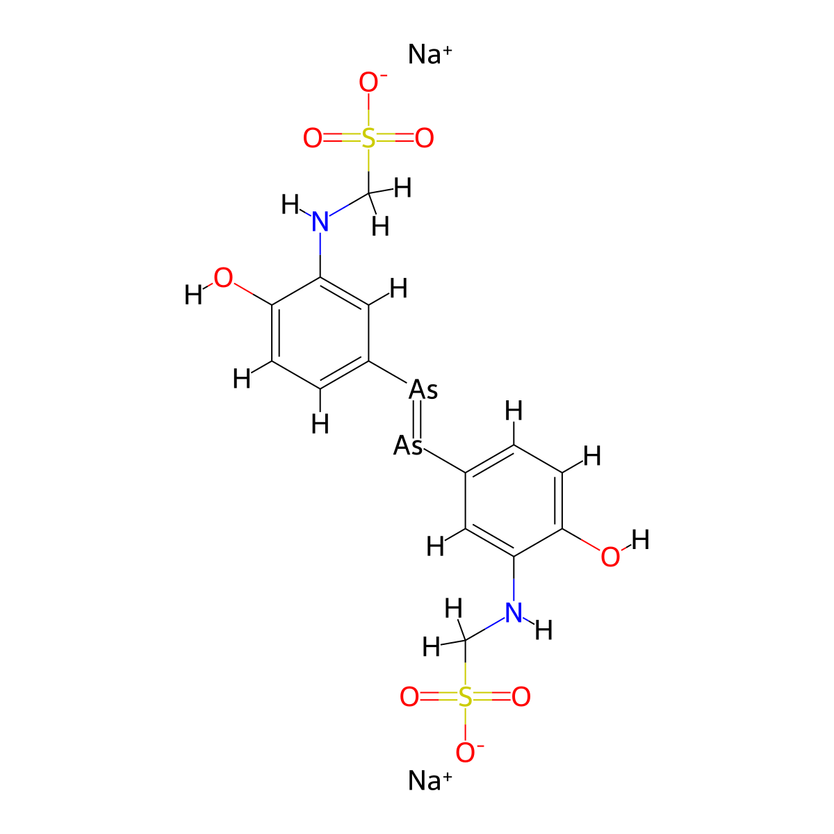 Sulfarsphenamine molecular structure, CAS 618-82-6