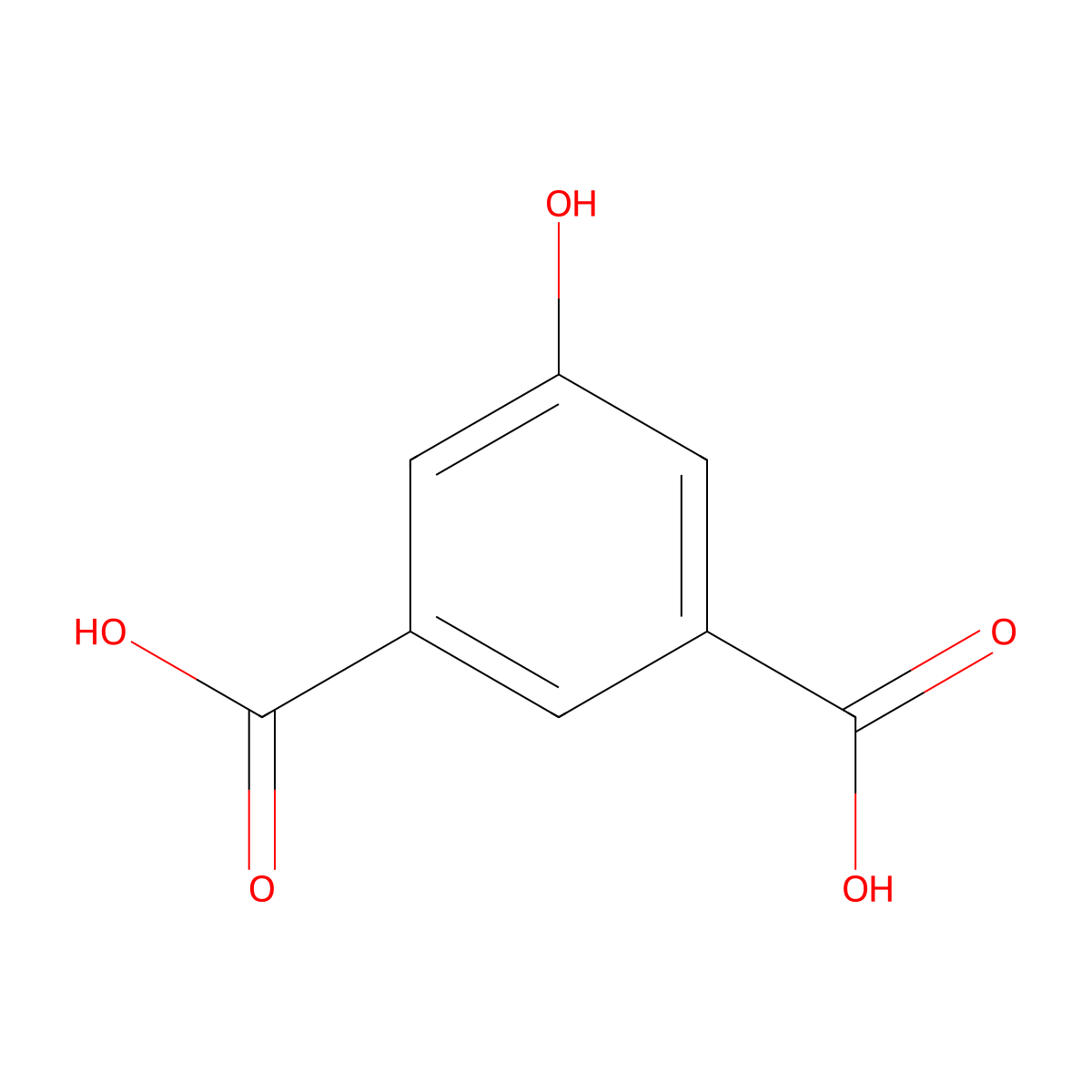 5-Hydroxyisophthalic acid molecular structure, CAS 618-83-7
