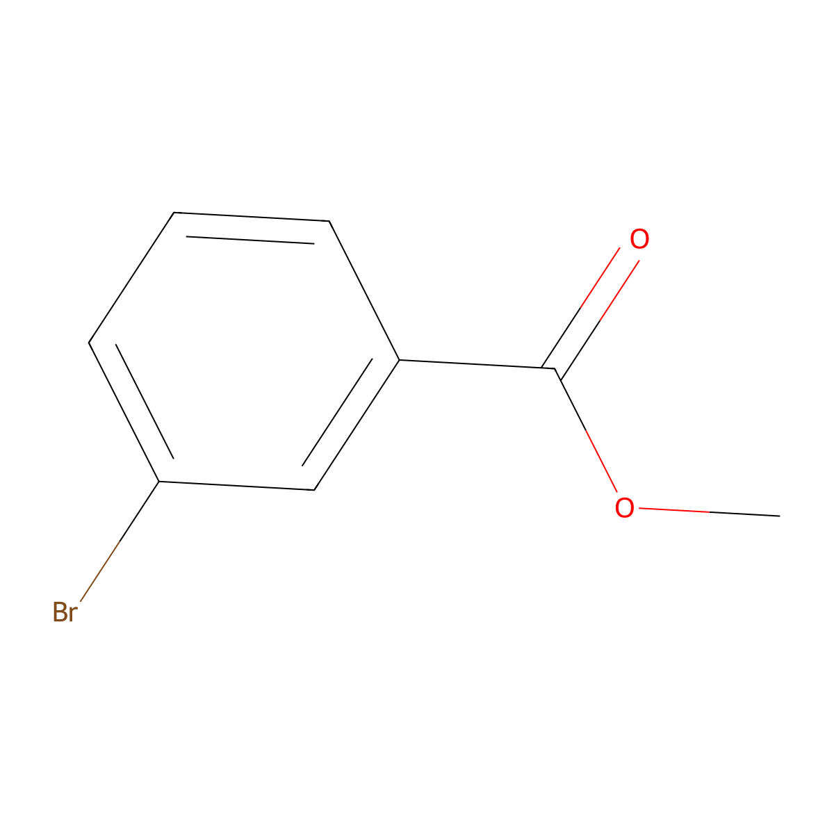 Methyl 3-bromobenzoate molecular structure, CAS 618-89-3