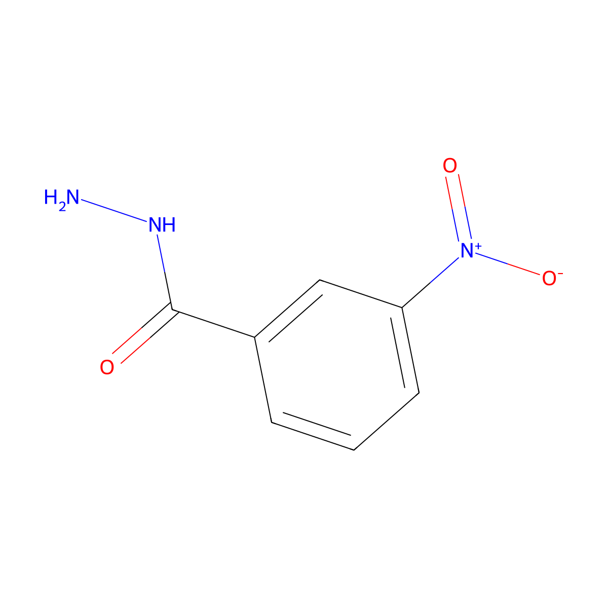 3-Nitrobenzohydrazide molecular structure, CAS 618-94-0