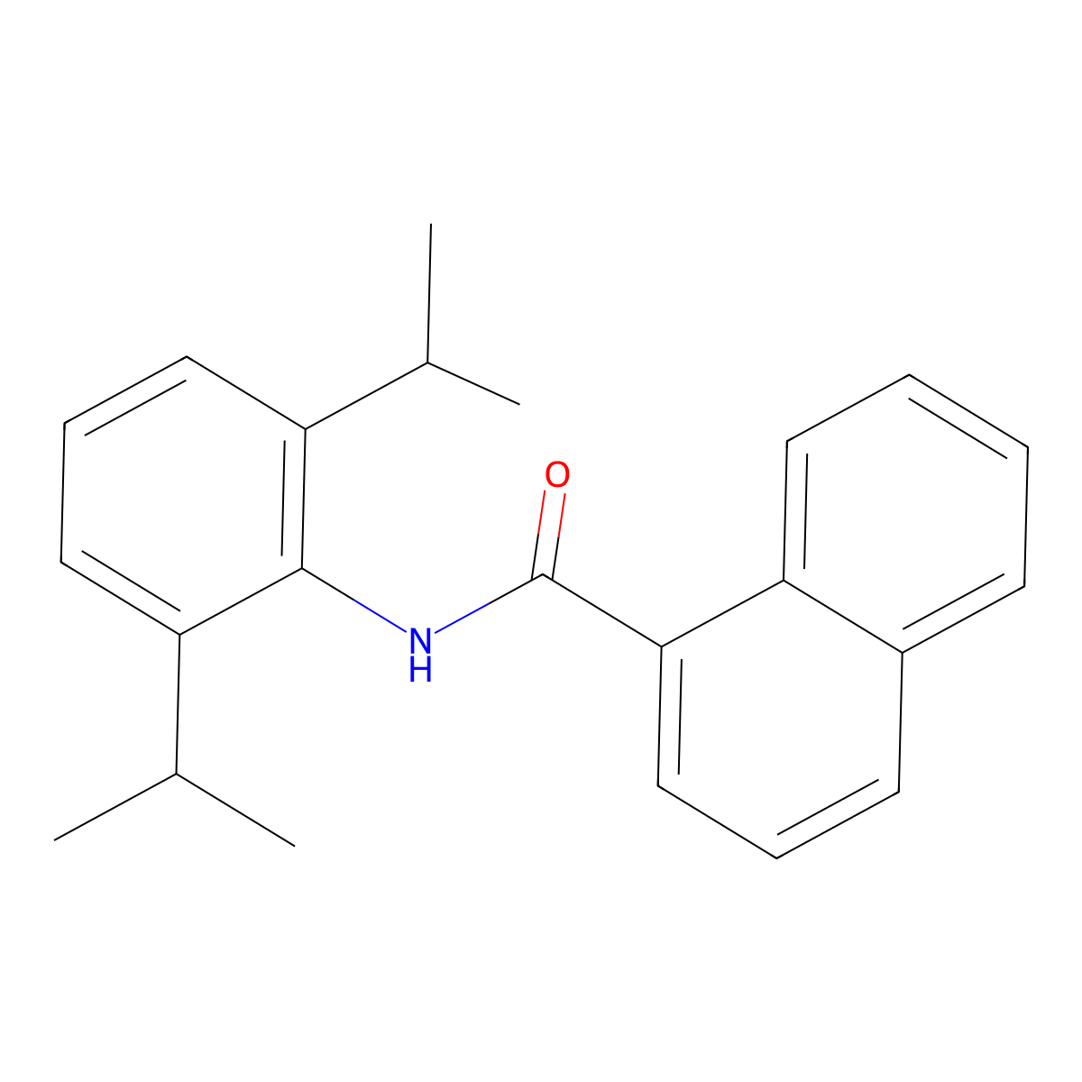 N-(2,6-diisopropylphenyl)-1-naphthamide molecular structure, CAS 618069-78-6
