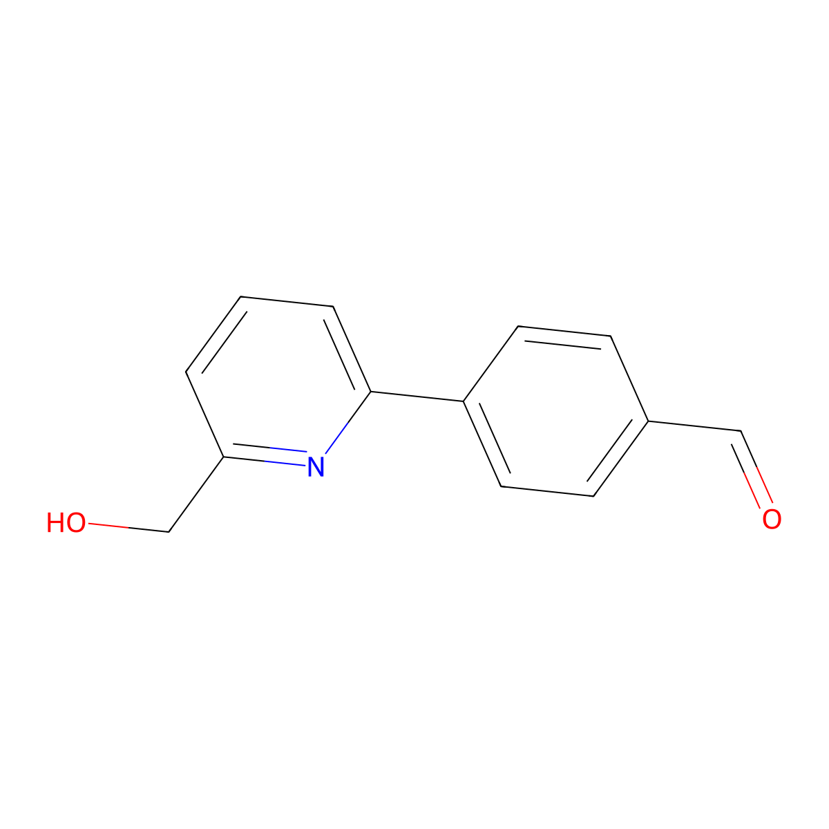 2-(4-Formylphenyl)-6-(hydroxymethyl)pyridine molecular structure, CAS 618092-18-5