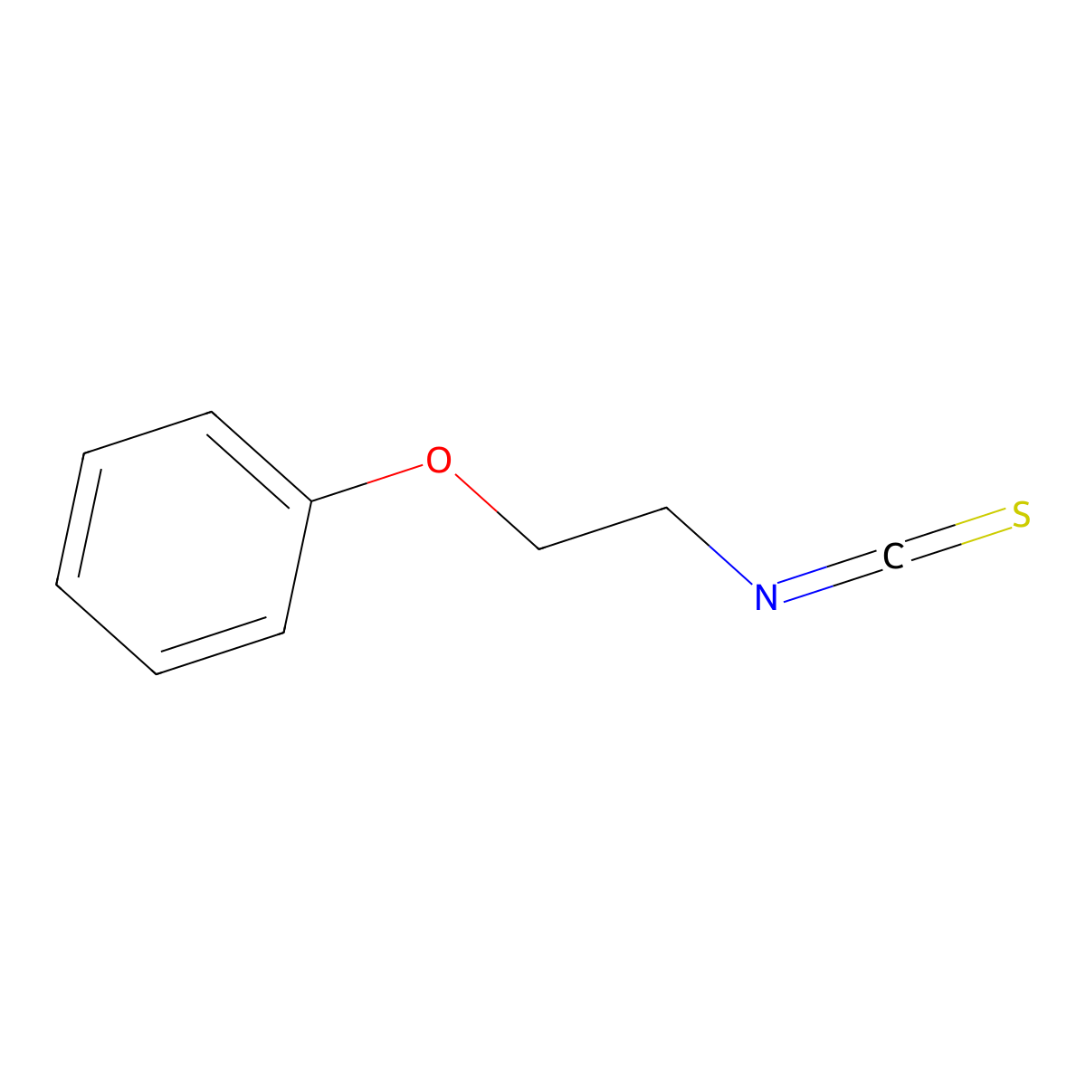 (2-Isothiocyanatoethoxy)benzene molecular structure, CAS 6181-59-5