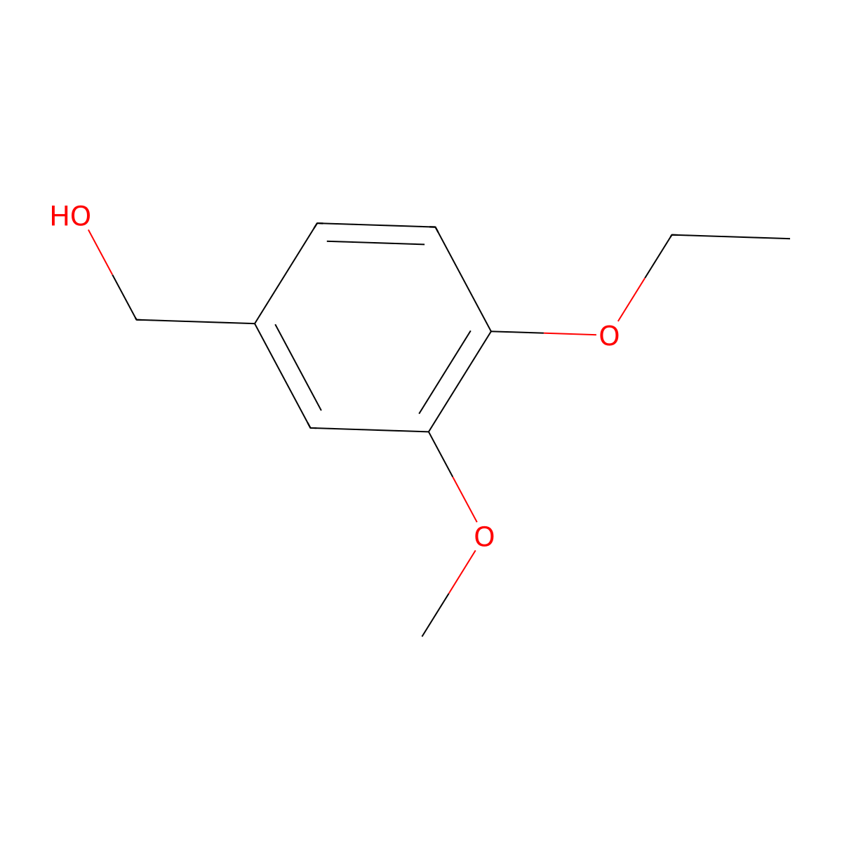 4-Ethoxy-3-methoxybenzyl alcohol molecular structure, CAS 61813-58-9