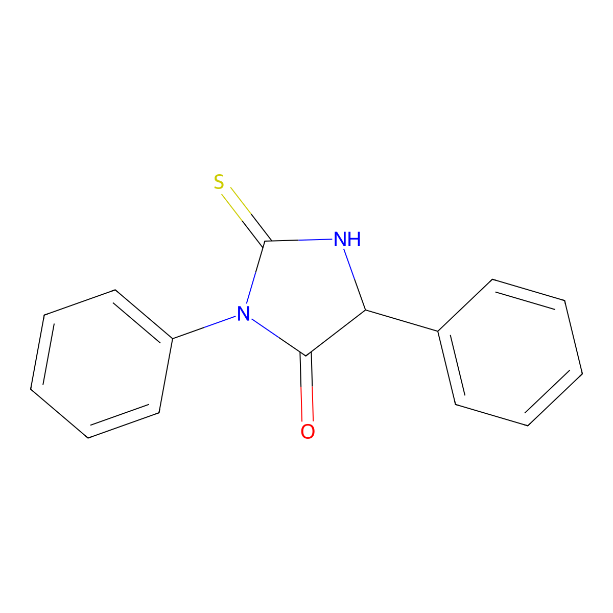 3,5-Diphenyl-2-thioxoimidazolidin-4-one molecular structure, CAS 61815-22-3
