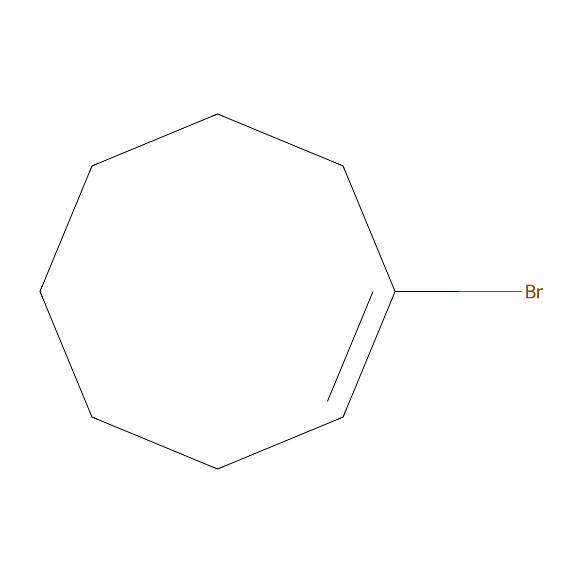 (1E)-1-bromocyclooct-1-ene molecular structure, CAS 61815-42-7