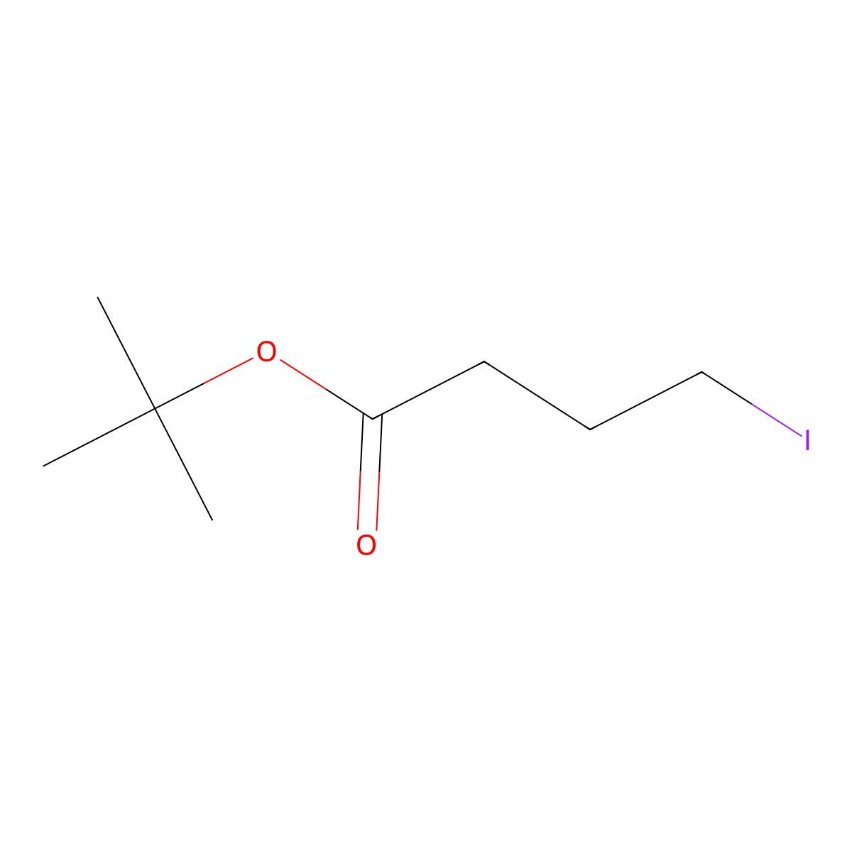 tert-Butyl 4-iodobutanoate molecular structure, CAS 6182-78-1