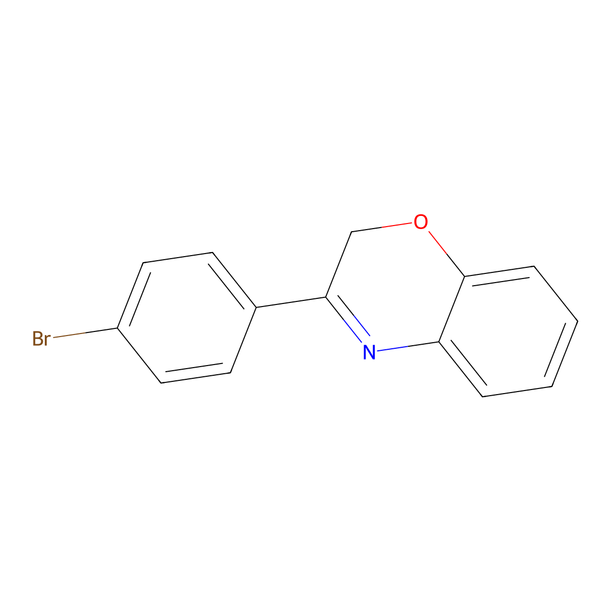 3-(4-Bromophenyl)-2H-1,4-benzoxazine molecular structure, CAS 61821-71-4