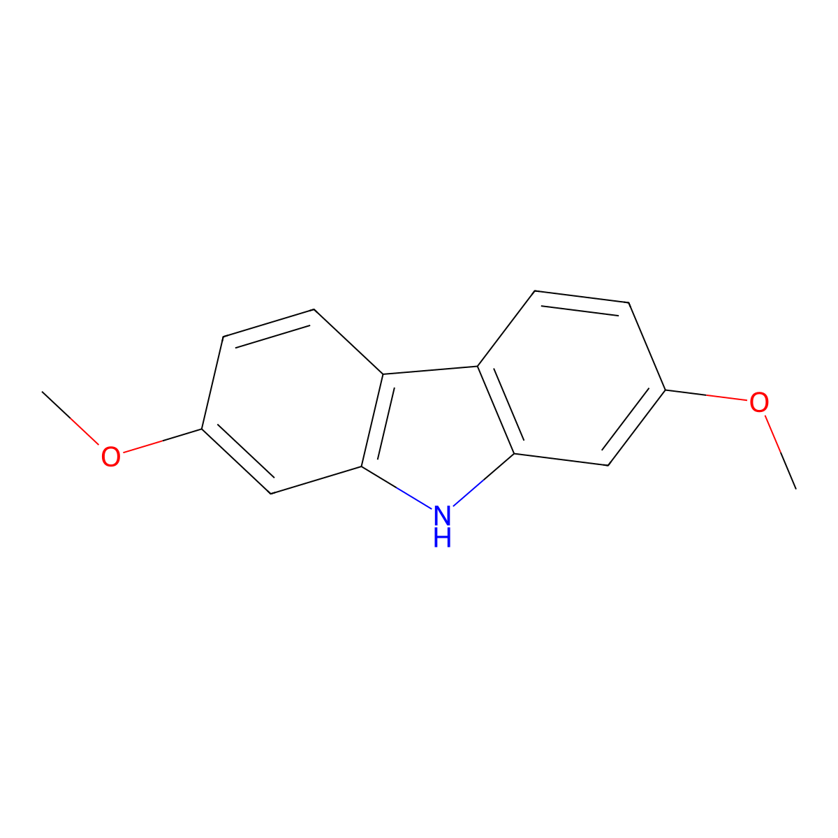 2,7-Dimethoxy-9H-carbazole molecular structure, CAS 61822-18-2