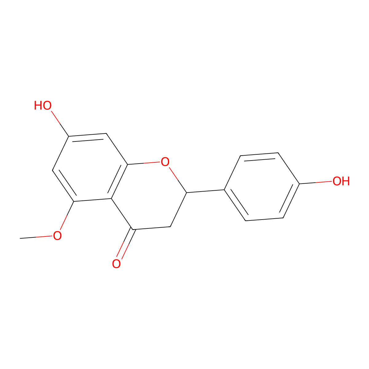 Naringenin 5-methyl ether molecular structure, CAS 61823-56-1