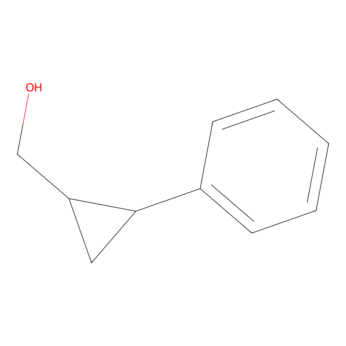 (2-Phenylcyclopropyl)methanol molecular structure, CAS 61826-40-2
