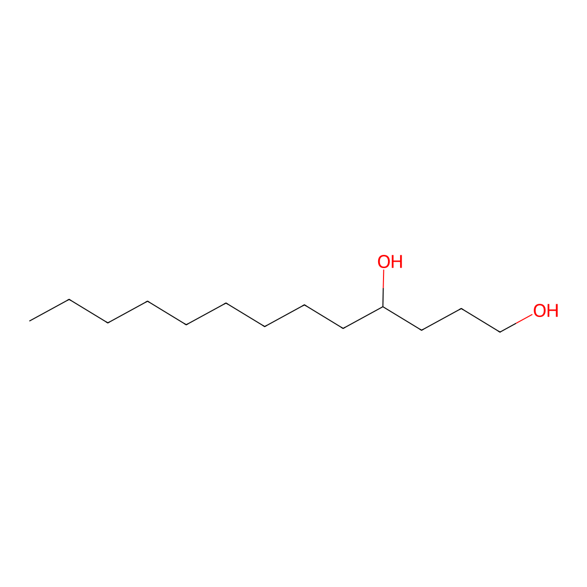 Tridecane-1,4-diol molecular structure, CAS 61828-34-0