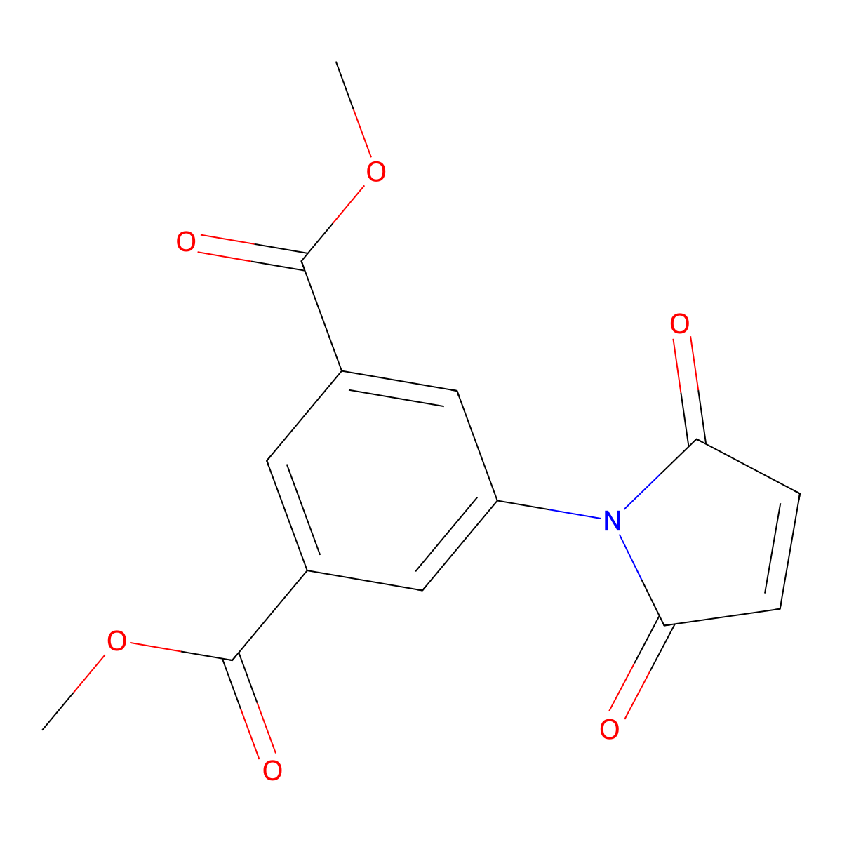 dimethyl 5-(2,5-dioxo-2,5-dihydro-1H-pyrrol-1-yl)isophthalate molecular structure, CAS 61837-50-1