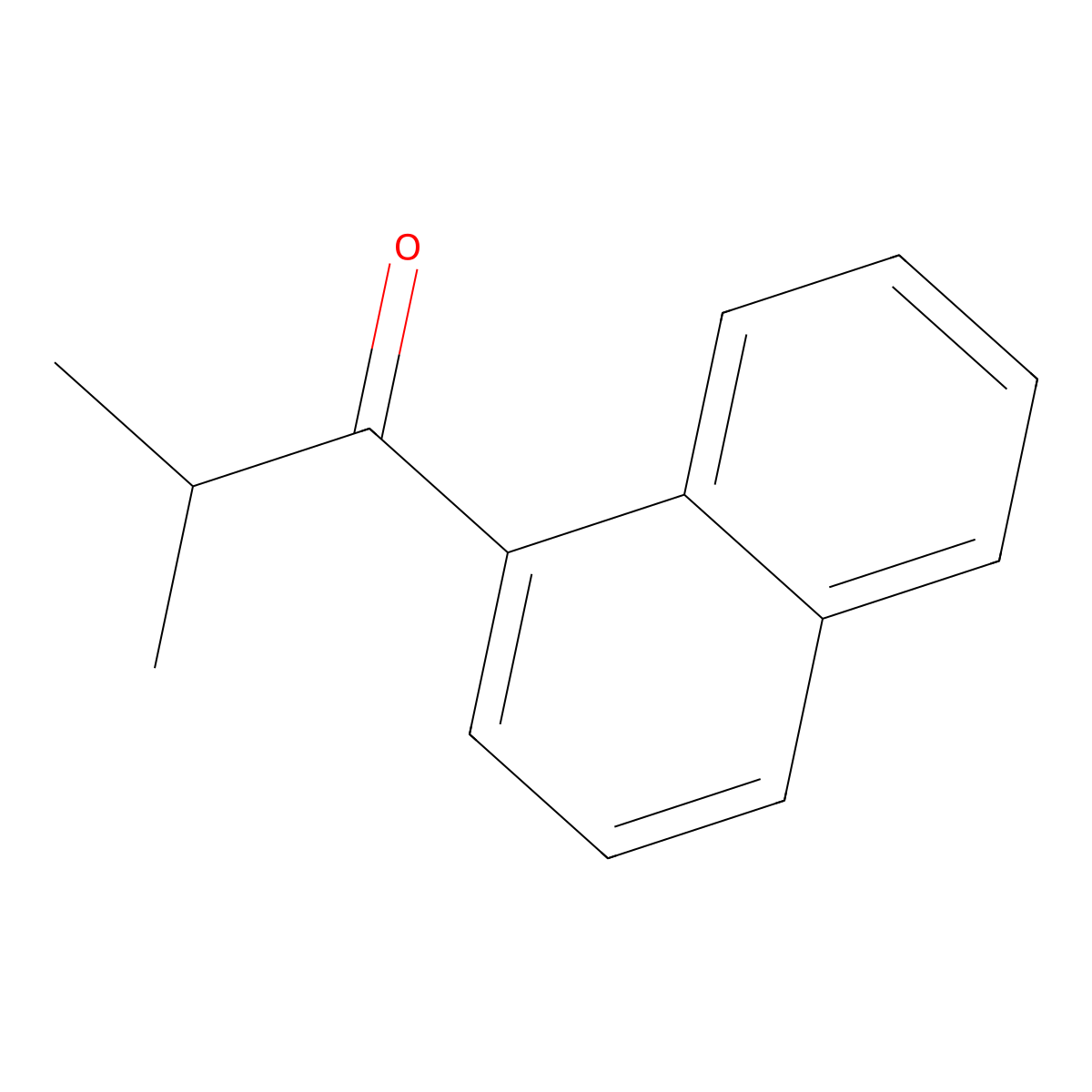 2-Methyl-1-(1-naphthalenyl)-1-propanone molecular structure, CAS 61838-78-6