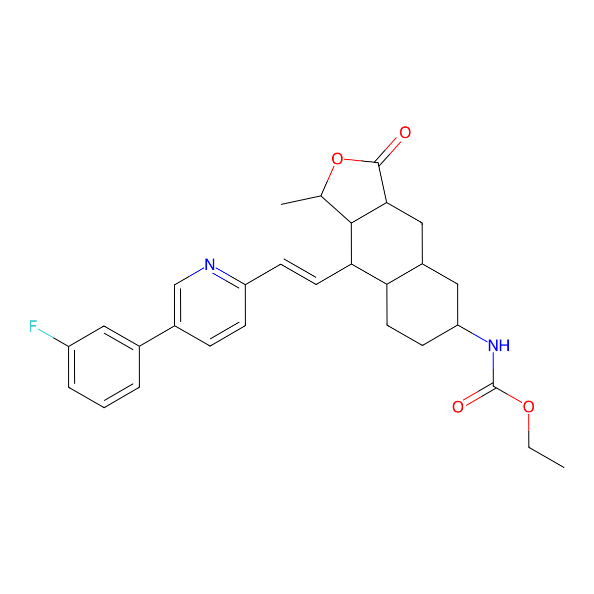 Vorapaxar molecular structure, CAS 618385-01-6