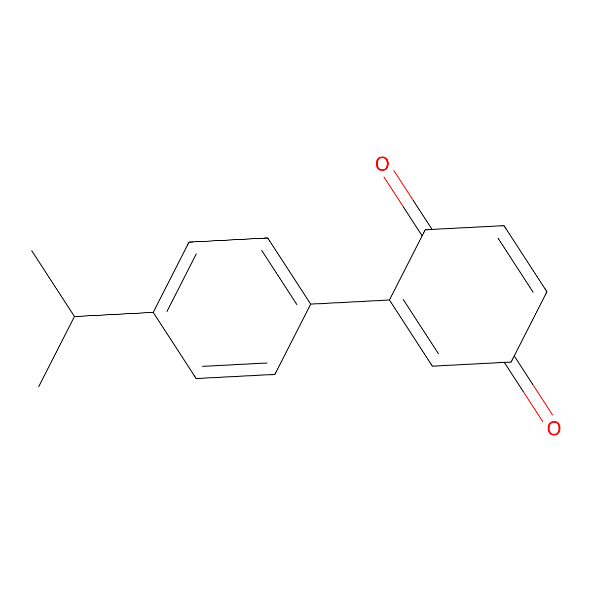 2-(4-Isopropylphenyl)benzo-1,4-quinone molecular structure, CAS 618395-11-2