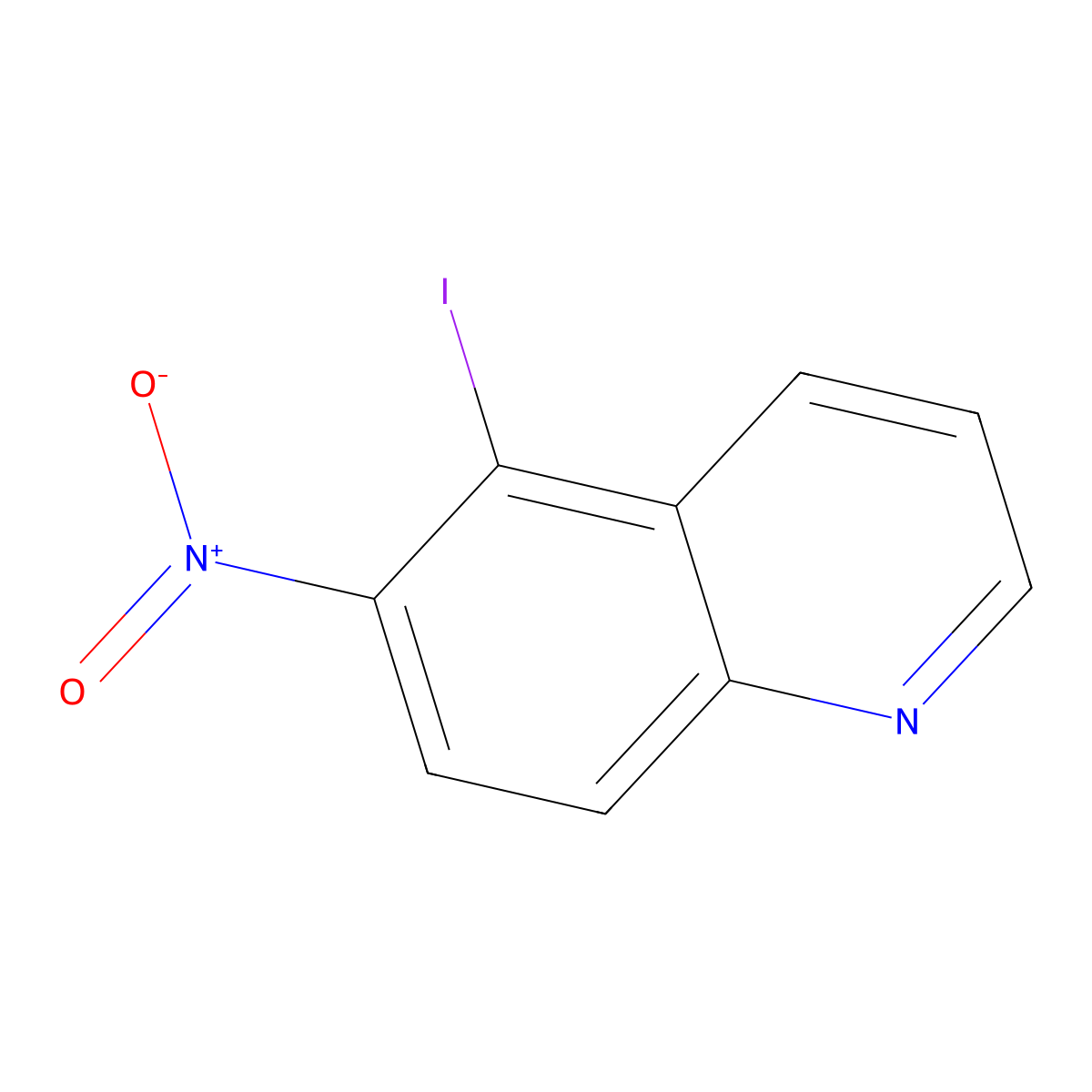 5-Iodo-6-nitroquinoline molecular structure, CAS 618397-63-0