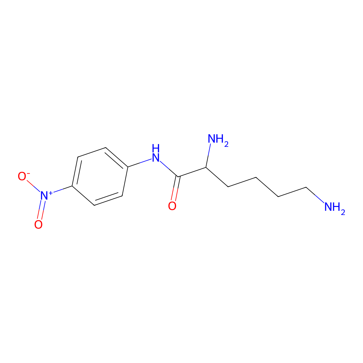 Lysine 4-nitroanilide molecular structure, CAS 6184-11-8