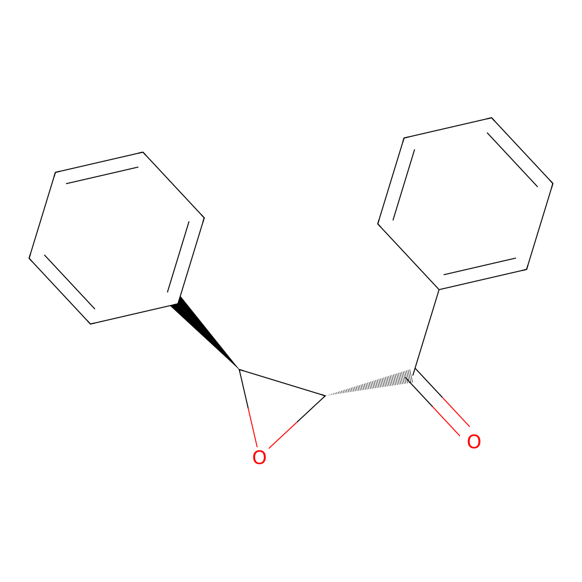 rac-(2R,3S)-2-benzoyl-3-phenyloxirane molecular structure, CAS 61840-92-4