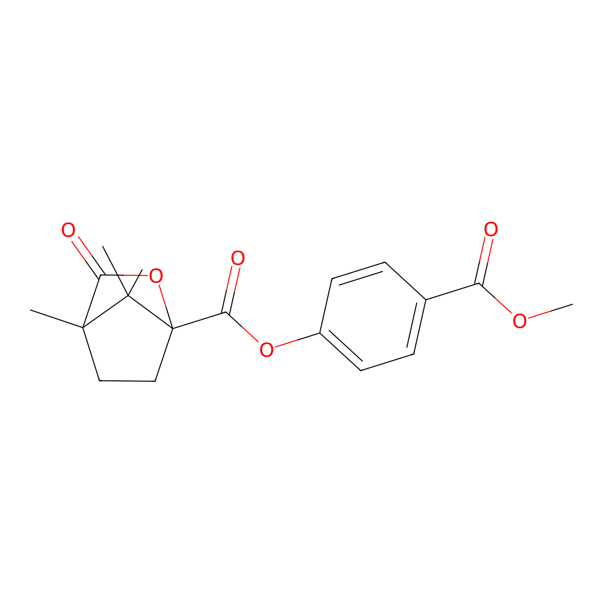 4-(Methoxycarbonyl)phenyl 4,7,7-trimethyl-3-oxo-2-oxabicyclo[2.2.1]heptane-1-carboxylate molecular structure, CAS 618400-79-6
