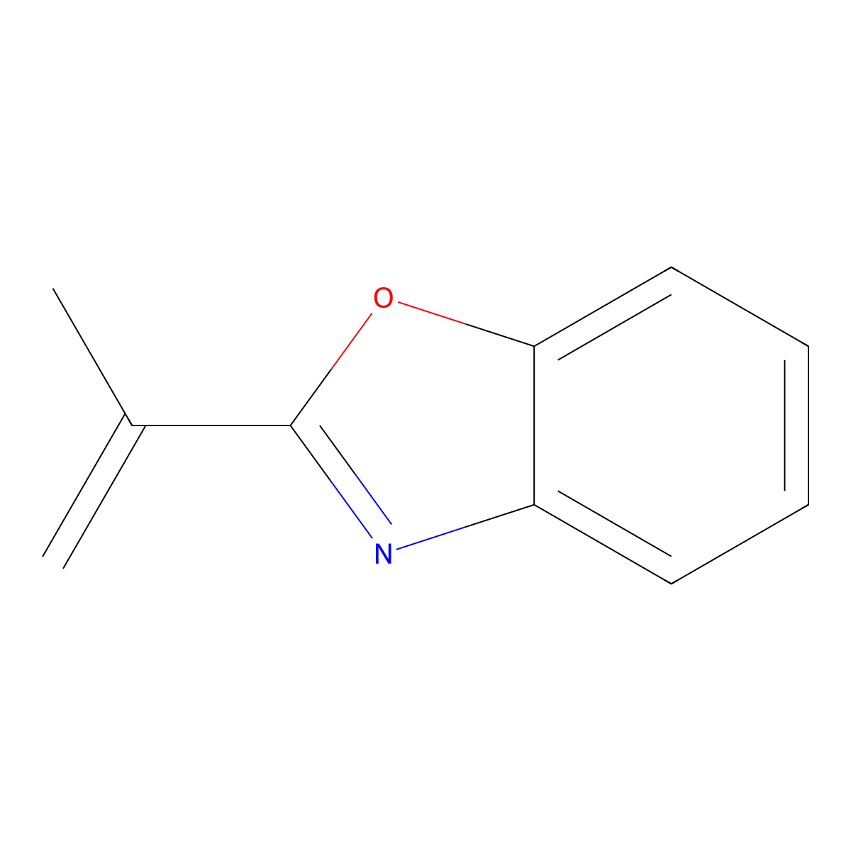 Benzoxazole, 2-(1-methylethenyl)- molecular structure, CAS 61841-34-7