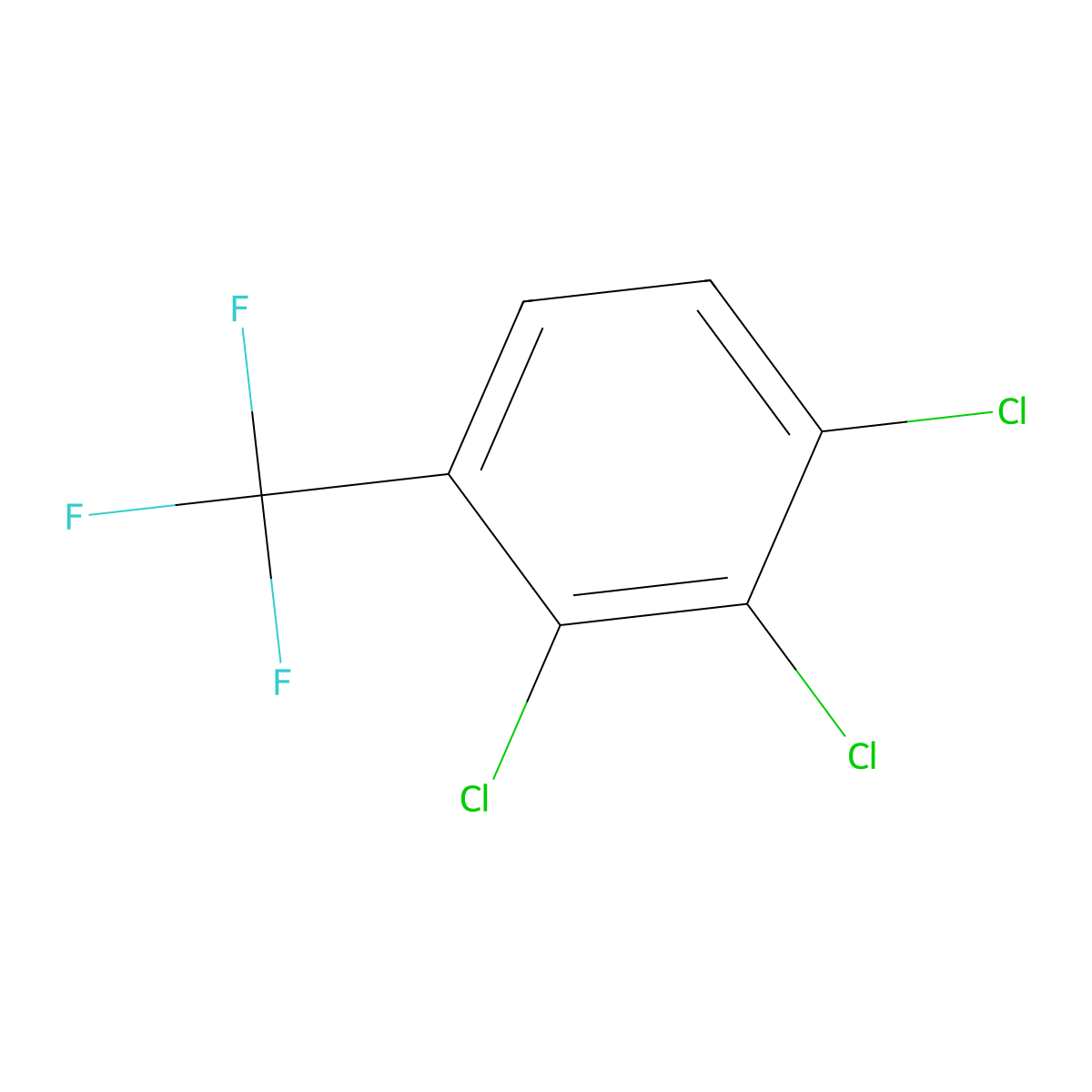 1,2,3-Trichloro-4-(trifluoromethyl)benzene molecular structure, CAS 61841-45-0