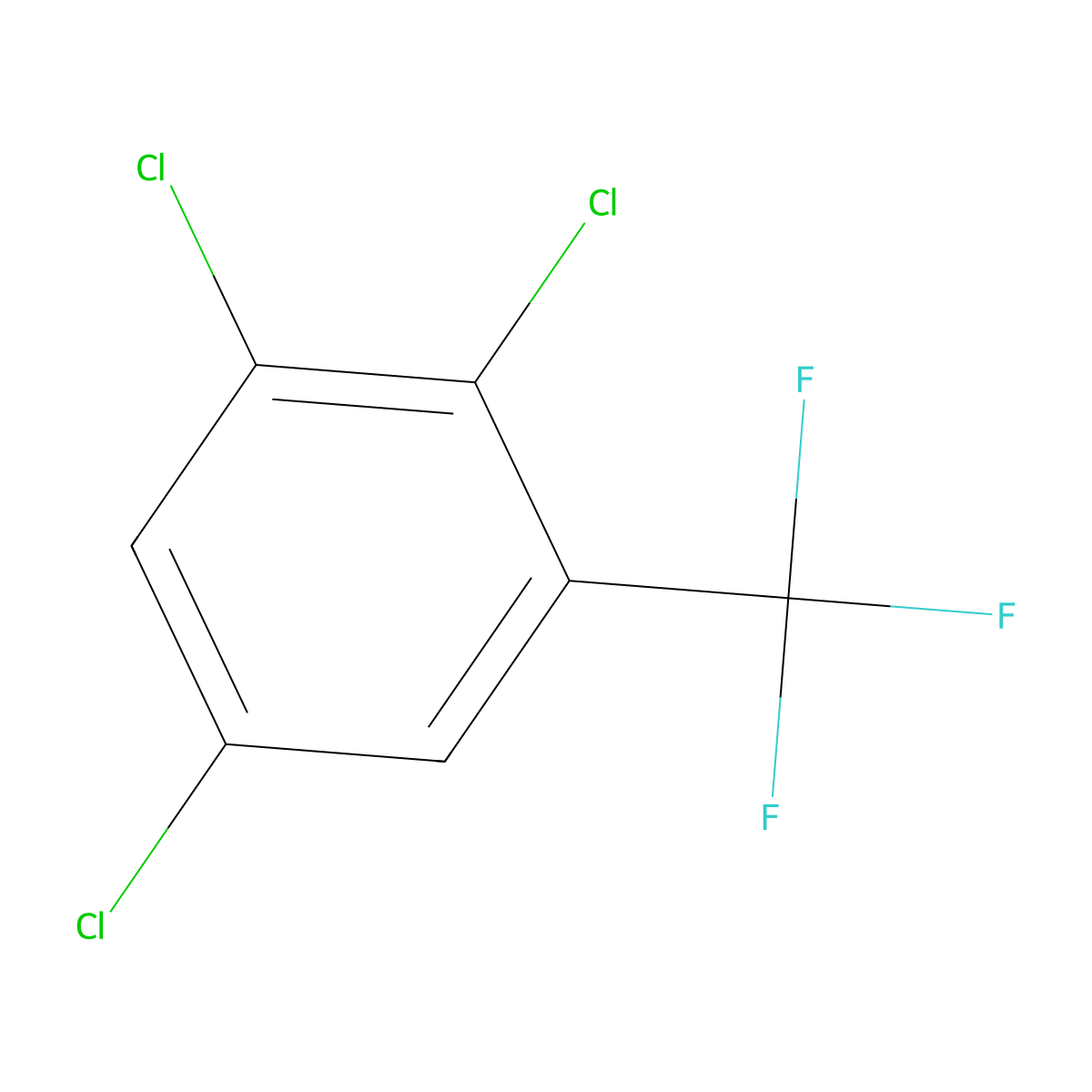 2,3,5-Trichlorobenzotrifluoride molecular structure, CAS 61841-46-1