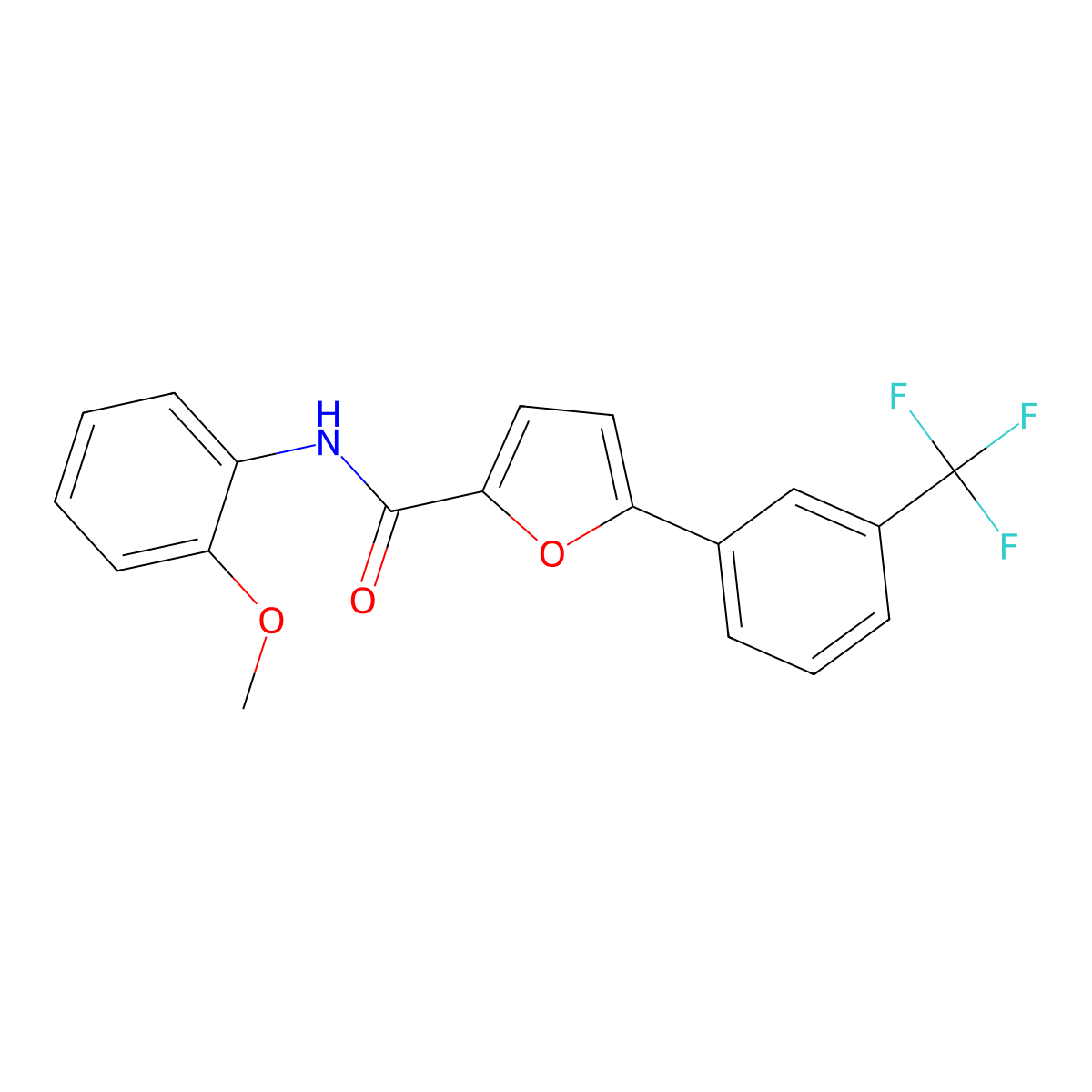 N-(2-methoxyphenyl)-5-[3-(trifluoromethyl)phenyl]furan-2-carboxamide molecular structure, CAS 618412-38-7