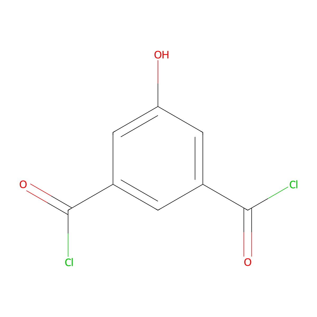 1,3-Benzenedicarbonyl dichloride, 5-hydroxy- molecular structure, CAS 61842-44-2